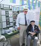 Our Branch President Major (rtd) Derek Wood MBE & our oldest branch member, 96 yr old Pat Constance